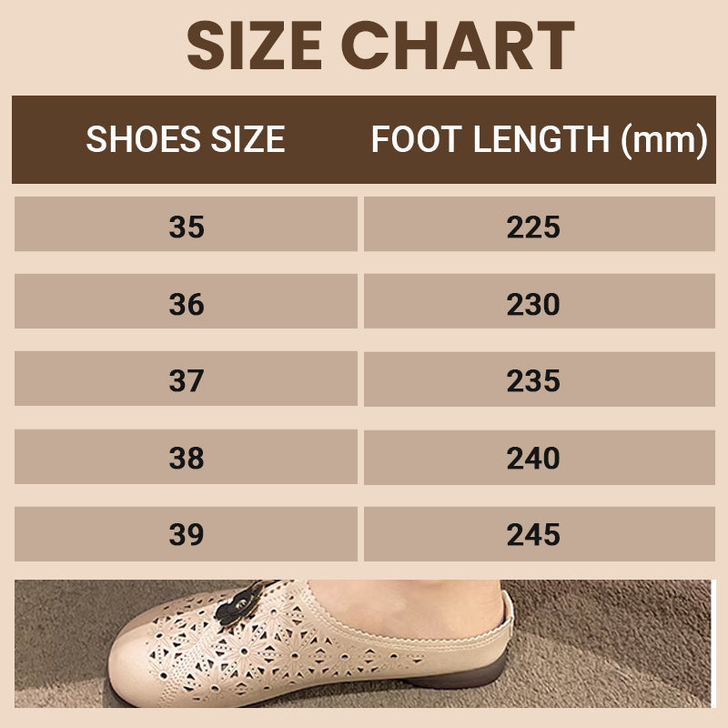 ⏳ Limited time 50% off! 💥Women's Elegant PU Leather Slide Sandals with Floral Design（The more you buy, the higher the discount）
