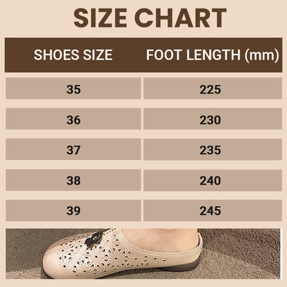 ⏳ Limited time 50% off! 💥Women's Elegant PU Leather Slide Sandals with Floral Design（The more you buy, the higher the discount）