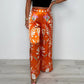 ✨Hot Sale 49% Off🌸Women's Printed Satin Wide Leg Pants