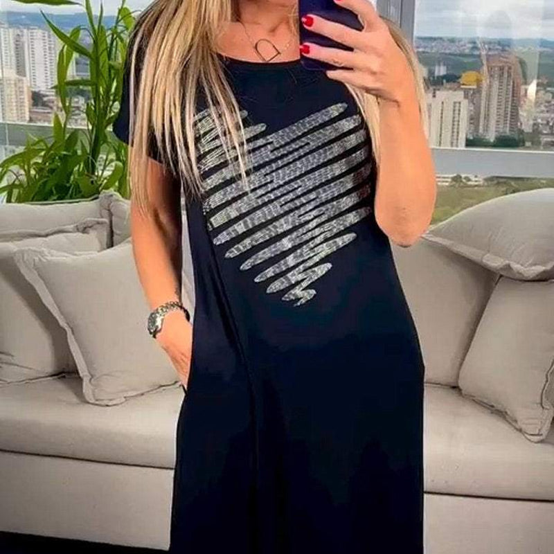 ✨Hot Sale 49% Off🌸Long T-Shirt Dress with Side Slits