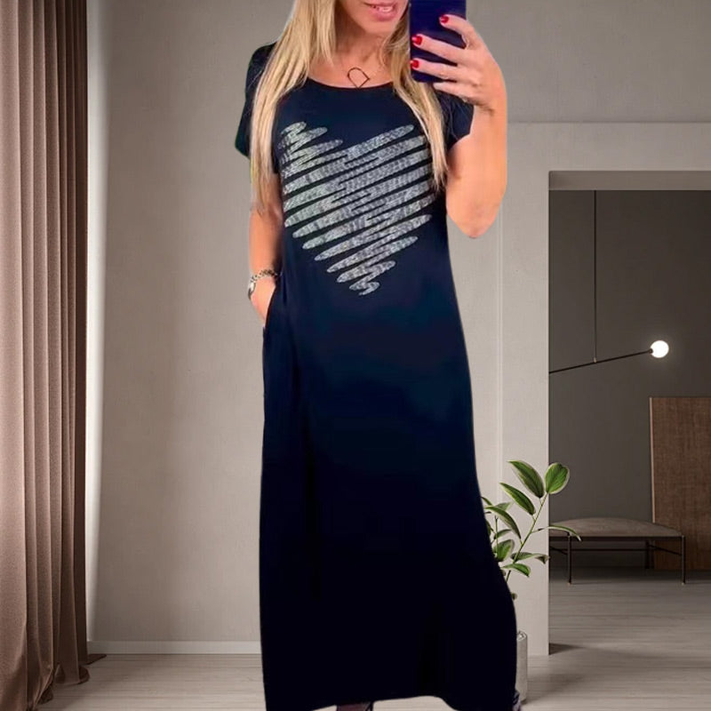 ✨Hot Sale 49% Off🌸Long T-Shirt Dress with Side Slits