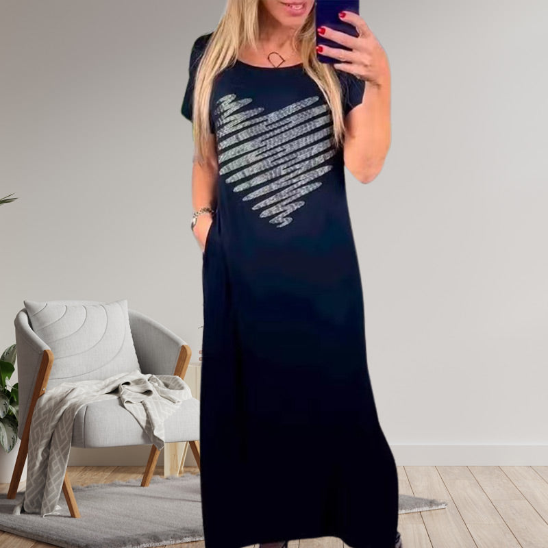 ✨Hot Sale 49% Off🌸Long T-Shirt Dress with Side Slits