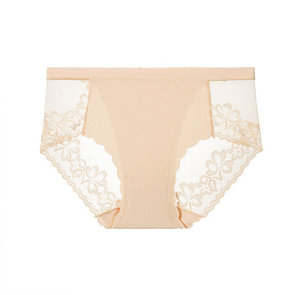 💥Buy 3 get 2 free💕Women’s Sexy Floral Lace Mesh Briefs