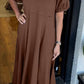 🌺2025 Hot Sale--49% OFF🌺Loose-Fit Short-Sleeve Maxi Dress with Flared Hem