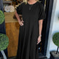 🌺2025 Hot Sale--49% OFF🌺Loose-Fit Short-Sleeve Maxi Dress with Flared Hem