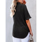 ✨Hot Sale 49% Off🌸Women's Lapel Loose Short Sleeve Top
