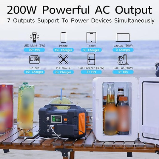 💥2025 New Hot Sale💝⚡200W Portable Power Station with Display✈️ Free Shipping