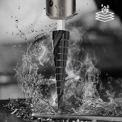 ✨🏆50% discount🏆High Hardness Spiral Flute Step Drill Bit Set✈️ Free Shipping