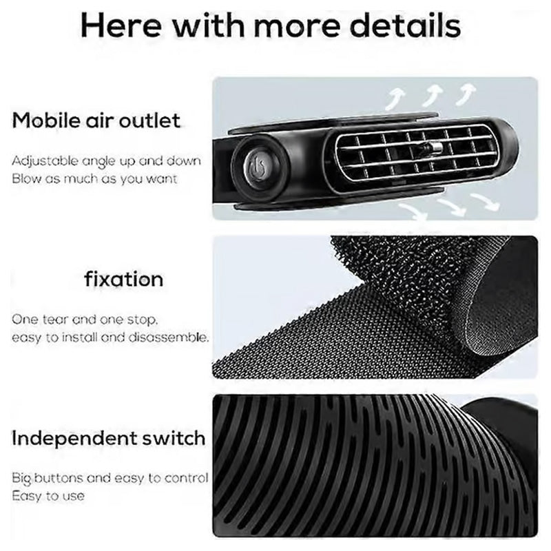 ⏳ Limited time 50% off! 💥USB Car Headrest Cooling Fan with 3 Speeds