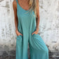 🔥TODAY ONLY: 50% OFF🔥Women's Casual Loose Cotton-Linen Blend Jumpsuit with Pockets and Adjustable Straps