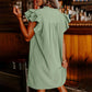 🌴Summer Specials🌴Women's Casual V-Neck Ruffle Pleated Dress