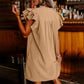 🌴Summer Specials🌴Women's Casual V-Neck Ruffle Pleated Dress