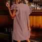 🌴Summer Specials🌴Women's Casual V-Neck Ruffle Pleated Dress