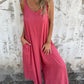 🔥TODAY ONLY: 50% OFF🔥Women's Casual Loose Cotton-Linen Blend Jumpsuit with Pockets and Adjustable Straps