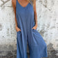 🔥TODAY ONLY: 50% OFF🔥Women's Casual Loose Cotton-Linen Blend Jumpsuit with Pockets and Adjustable Straps