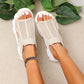 💥2025 New Hot Sale💝Women’s Casual Breathable Hollow Knitted Platform Sandals