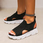 💥2025 New Hot Sale💝Women’s Casual Breathable Hollow Knitted Platform Sandals