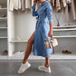 ✨2025 New Arrivals ✨Women's Button Down Long Sleeve Denim Dress