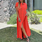 ⏳ Limited time 50% off! 💥Women's Casual Button-Down Loose Side-Split Shirt Dress