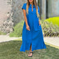 ⏳ Limited time 50% off! 💥Women's Casual Button-Down Loose Side-Split Shirt Dress