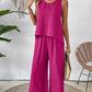 ✨2025 New Arrivals ✨Sleeveless Top & Wide-Leg Pants Set