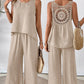 ✨2025 New Arrivals ✨Sleeveless Top & Wide-Leg Pants Set
