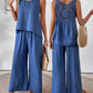 ✨2025 New Arrivals ✨Sleeveless Top & Wide-Leg Pants Set