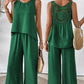✨2025 New Arrivals ✨Sleeveless Top & Wide-Leg Pants Set