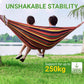 ⏳🔥LIMITED-TIME 50% OFF! 🏖️ Reinforced Multi-Person Striped Hammock – Relax Anywhere in Comfort ✨