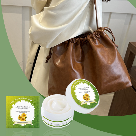 🔥2025 Hot Sale🔥All-in-One Leather Care Cream with Sponge
