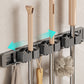 🔥2025 Hot Sale🔥No-Drill Wall-Mounted & Heavy-Duty Broom and Mop Holder with Hook