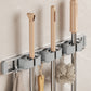🔥2025 Hot Sale🔥No-Drill Wall-Mounted & Heavy-Duty Broom and Mop Holder with Hook