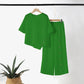 ✨2025 New Arrivals ✨Women's Irregular Hem Top & Wide Leg Pants Two-Piece Set