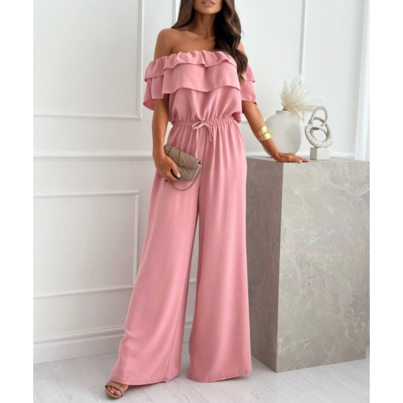 🌺Women’s Off Shoulder Ruffle Jumpsuit🍑