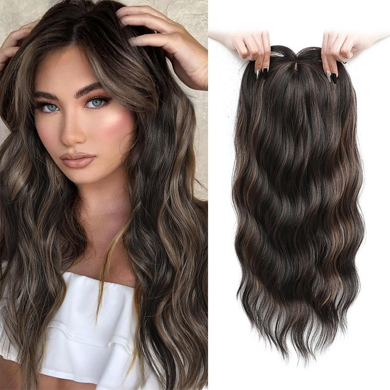 🔥HOT SALE 50% OFF🔥Wavy Clip-In Hair Topper with Bangs for Thinning Hair