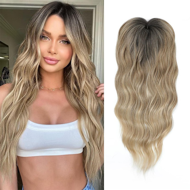 🔥HOT SALE 50% OFF🔥Wavy Clip-In Hair Topper with Bangs for Thinning Hair