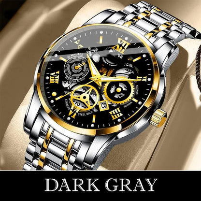 🎄Christmas Sale 70% OFF🔥Men's Waterproof Roman Skeleton Automatic Mechanical Watch