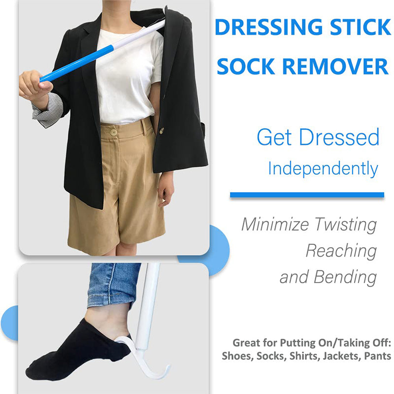 💥Limited time 50% off🔥 Adjustable Long Shoe Horn with Sock Remover for Seniors