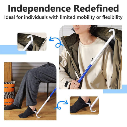 💥Limited time 50% off🔥 Adjustable Long Shoe Horn with Sock Remover for Seniors