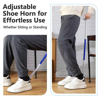 💥Limited time 50% off🔥 Adjustable Long Shoe Horn with Sock Remover for Seniors