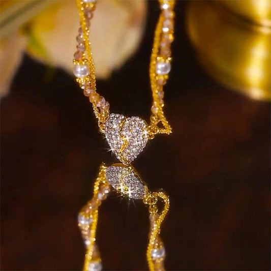 ⏳Time-limited Special⏰Magnetic Split Heart Matching Pendant Necklaces