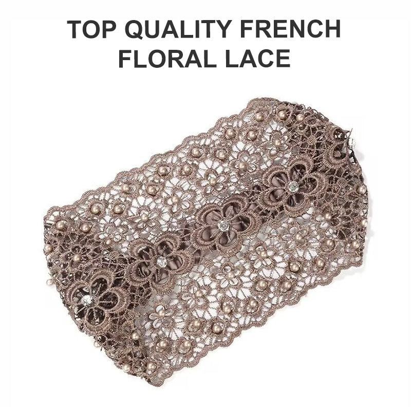 Plum Blossom Hollow Beaded Wide Headband