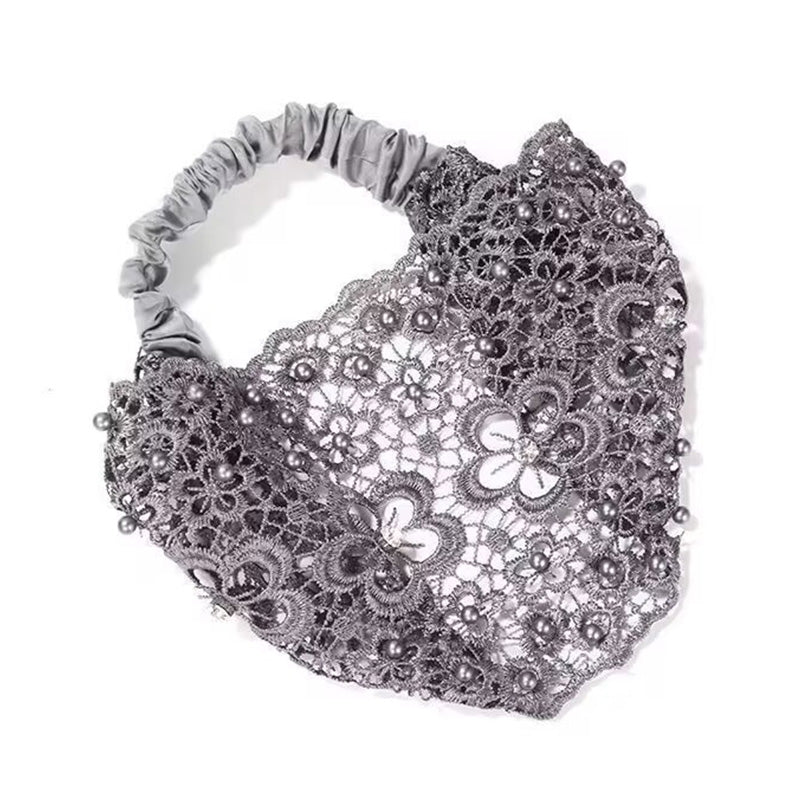 Plum Blossom Hollow Beaded Wide Headband