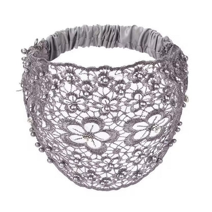 Plum Blossom Hollow Beaded Wide Headband