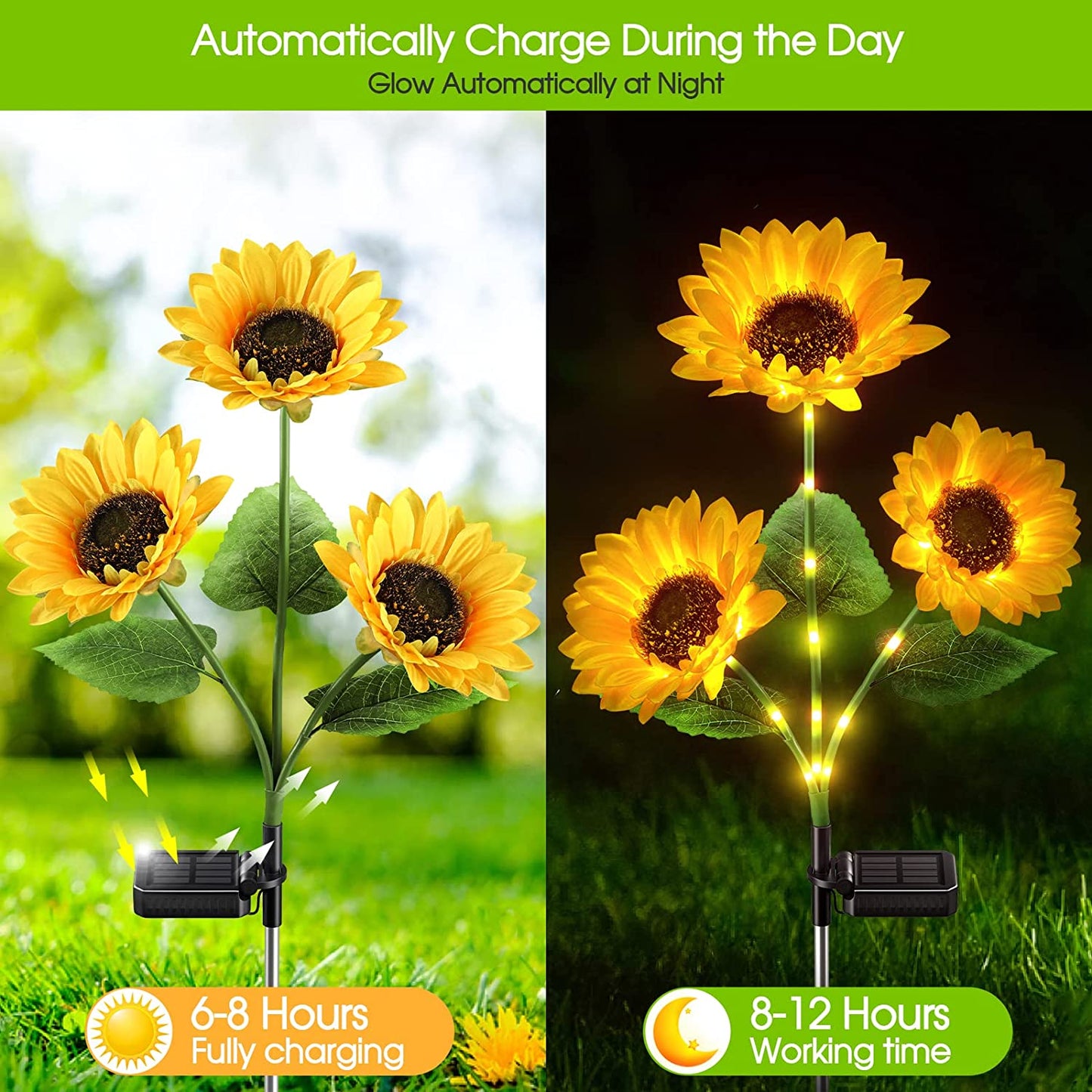 🔥2025 New Hot Sale 50% OFF🔥Sunflower Solar Garden Stake Led Lights🌻