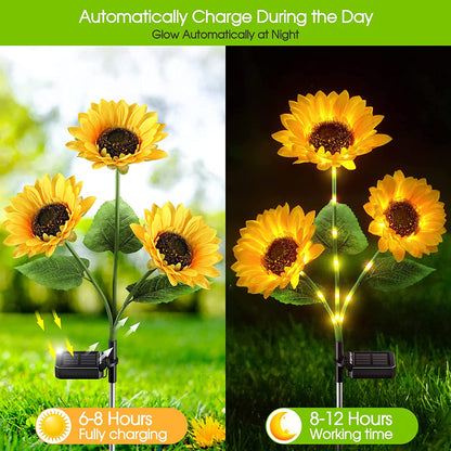 🔥2025 New Hot Sale 50% OFF🔥Sunflower Solar Garden Stake Led Lights🌻