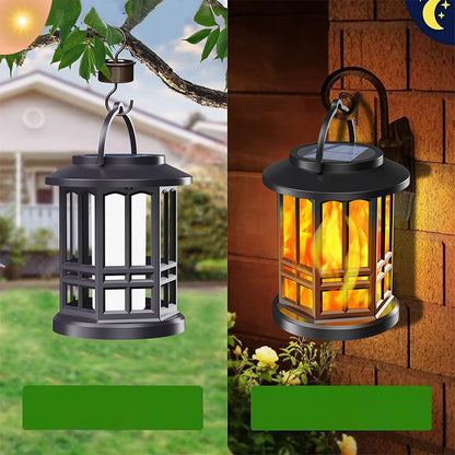 🏆Flash Sale⚡ 50K+ SOLD! Almost Gone-💥✨🔥 Upgraded Flickering Flame Solar Lantern Outdoor Waterproof Light