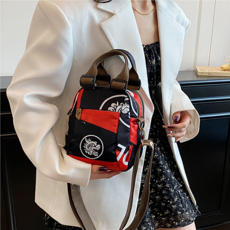 💥Limited Sale 49% OFF💖Women's Fashion Print Multi-Layer Shoulder Bag💕