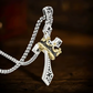 ✝️Vintage Crown Cross Necklace