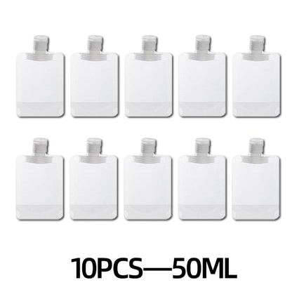 (🌷Summer SALE ) Portable Travel Fluid Makeup Packing Bag(10 Pcs）